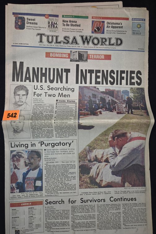 Tulsa World Newspaper - April 21, 1995