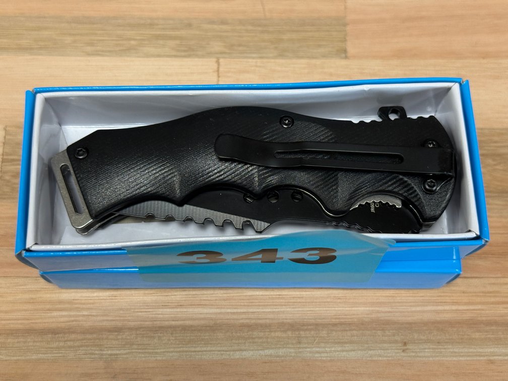 Single Blade 4" Black Handle - 2