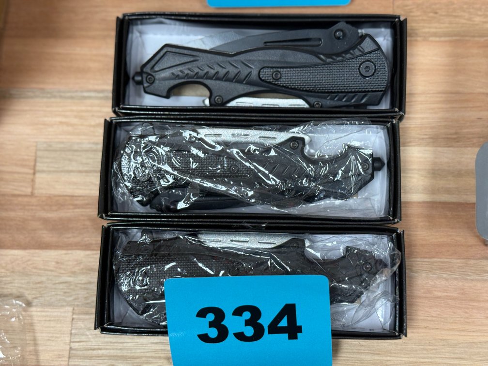 3-Black Riek Knives