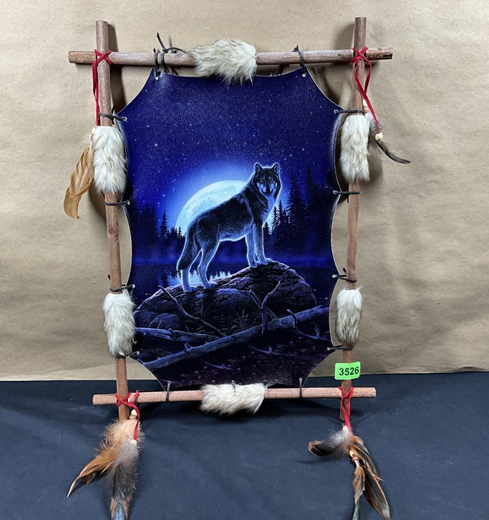 Wolf On Canvas Native American
