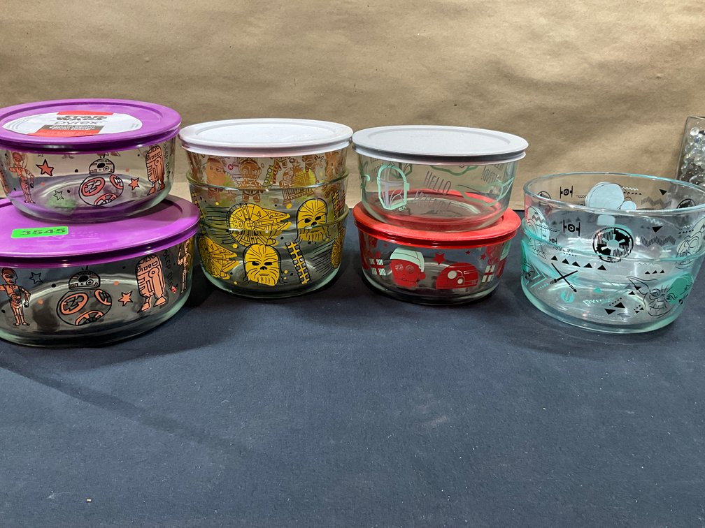9 Pyrex Star Wars Cereal Bowls