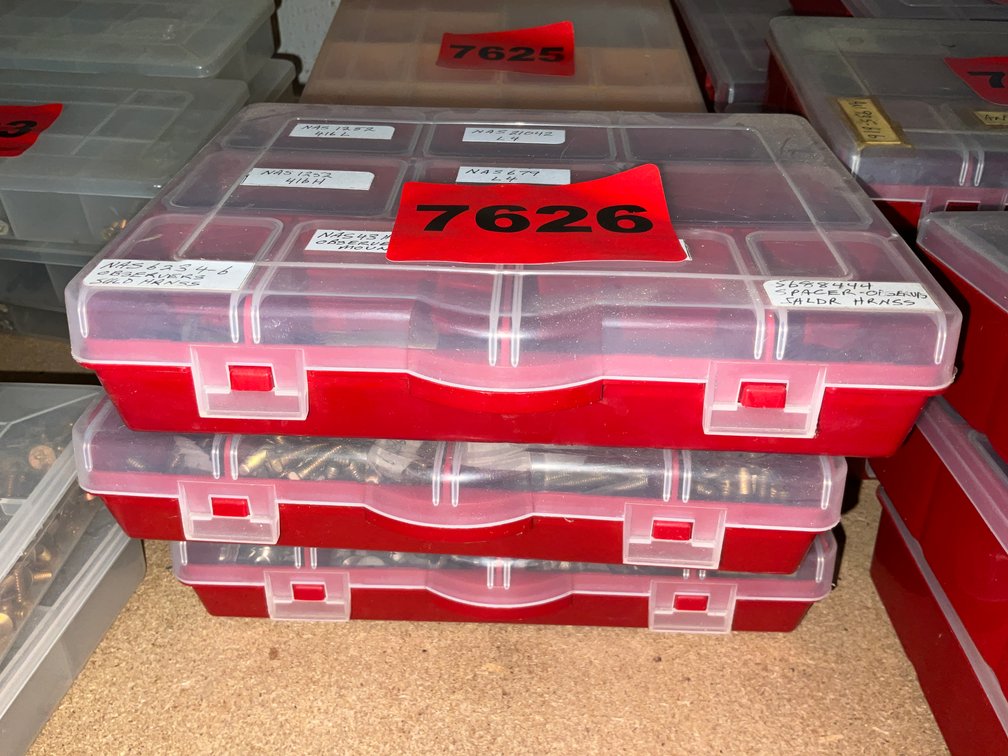 3 Red Organizers w/ Aircraft Fasteners