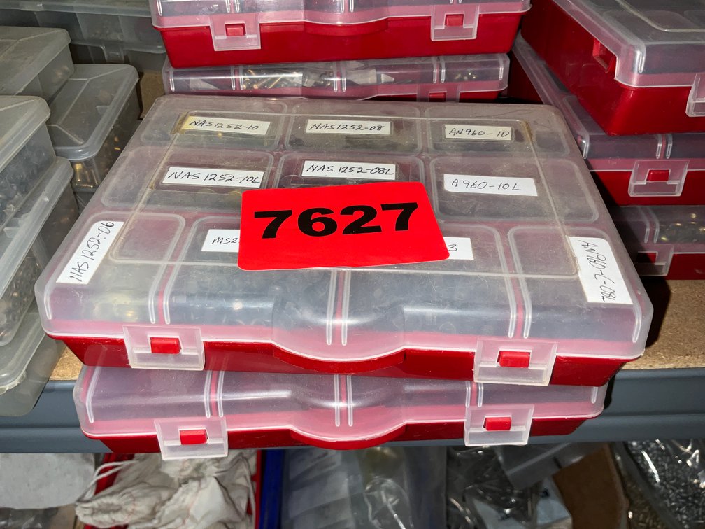 2 Small Organizers-1 w/ Aircraft Washers, 1 is Empty - NAS 1252-10, Etc