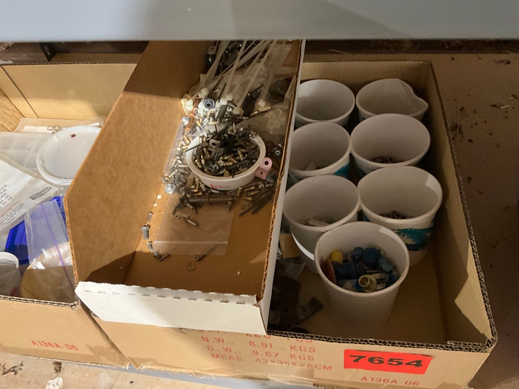 2 Boxes Asstd Fasteners, Rivets, HiLocs