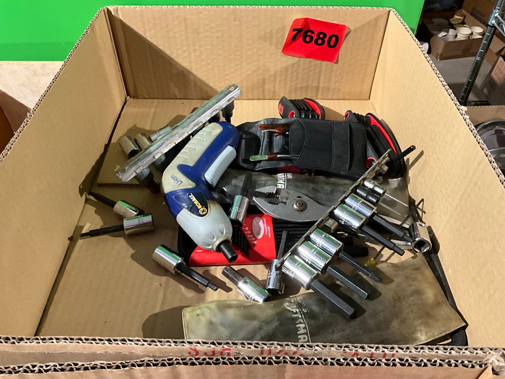 Box of Allen Wrench Sets, Allen Sockets, 3/8 Drive & 1/4" Drive, Etc.