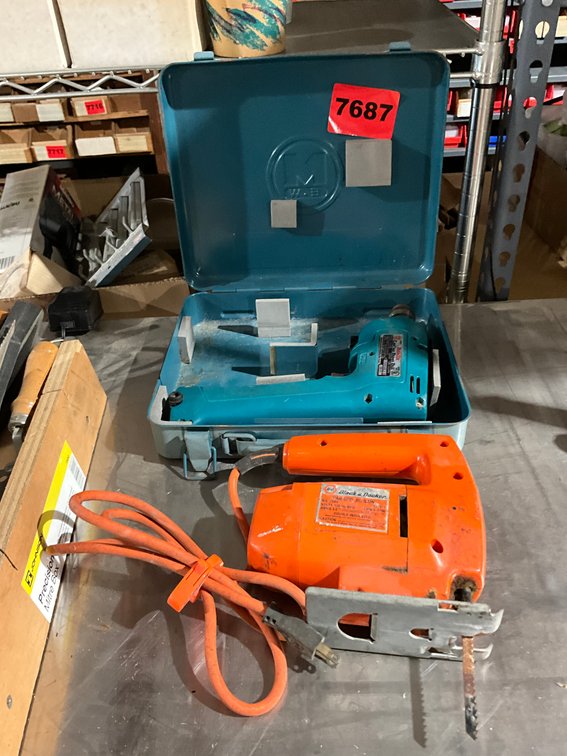 Black & Decker Jigsaw, Makita Cordless Drill Driver-No Charger-m/n 6012HO