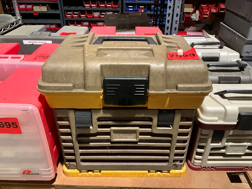 Plano Stowaway w/ Abbrasives & Rivets-Missing 2 Trays