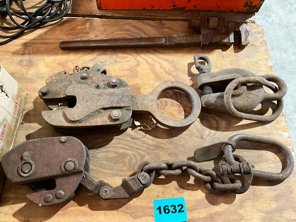 4pcs Heavy Duty Cat Heads for Moving Steel; Antique Pipe Wrench 24"