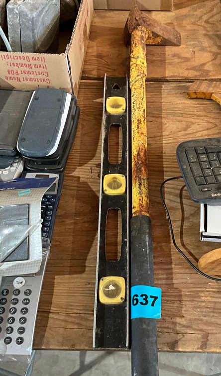 24" Aluminum Level, Splitting Maul