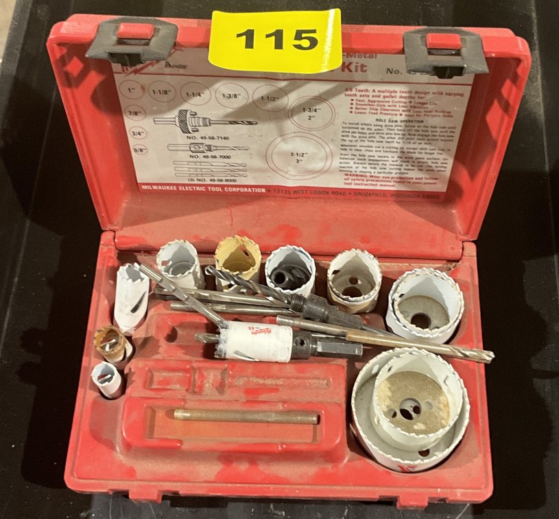 17 Pc. Hole Saw Kit Milwaukee