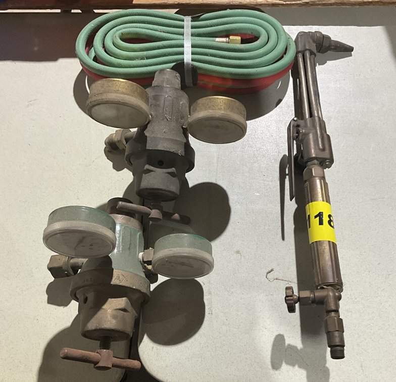 Oxweld Torch, Gauges, Hose