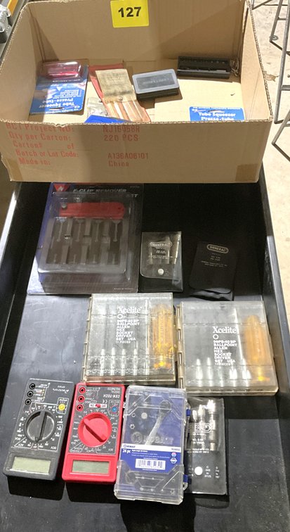 24 Pc. Right Angle Bit Driver, Pin Vices, Ballpoint Allen Head Hex Sockets, Digital Multi-Meters