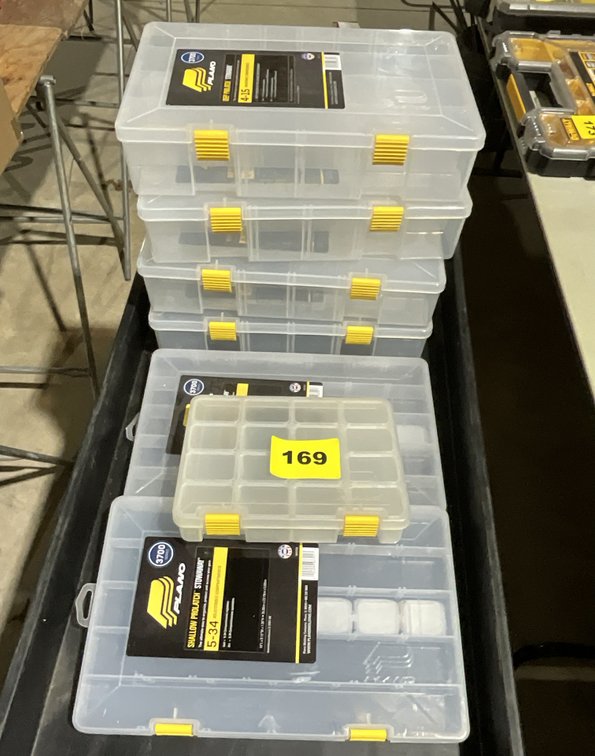 7 Assorted Plano Plastic Containers