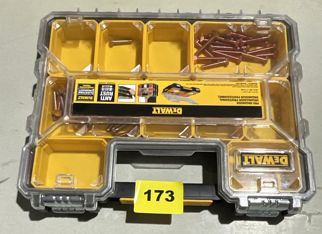 1 Lg. DeWalt Organizer W/ Contents