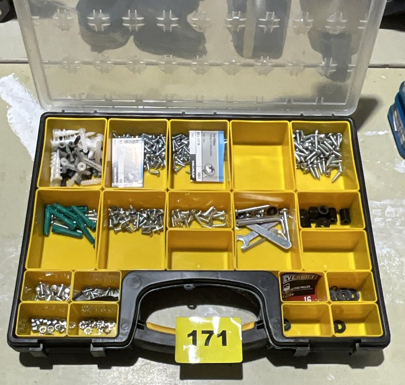 3 Lg. Plastic Containers W/ Assorted Screws