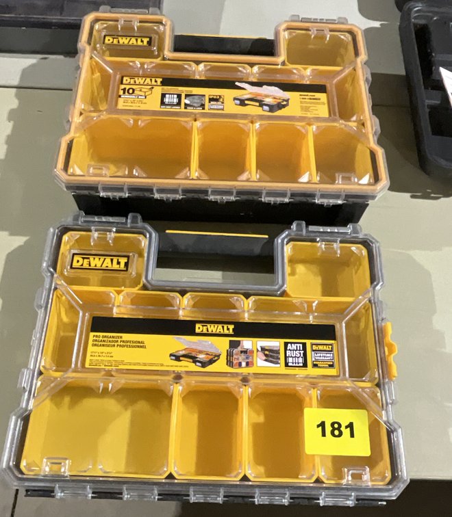 2 Lg. DeWalt Organizers