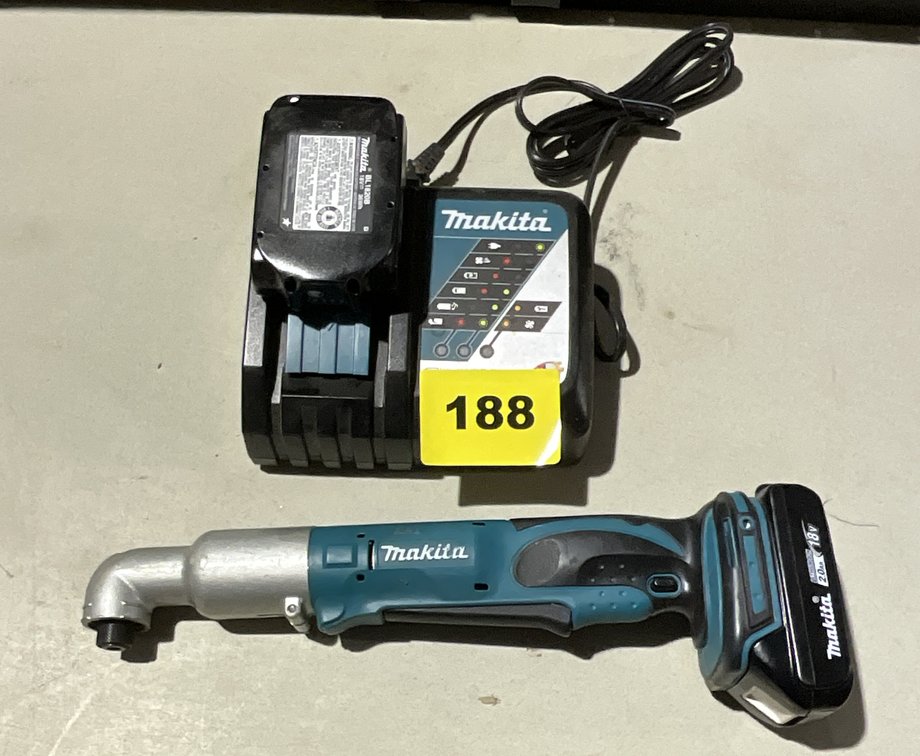 Makita Right Angle Driver W/ Batteries + Case