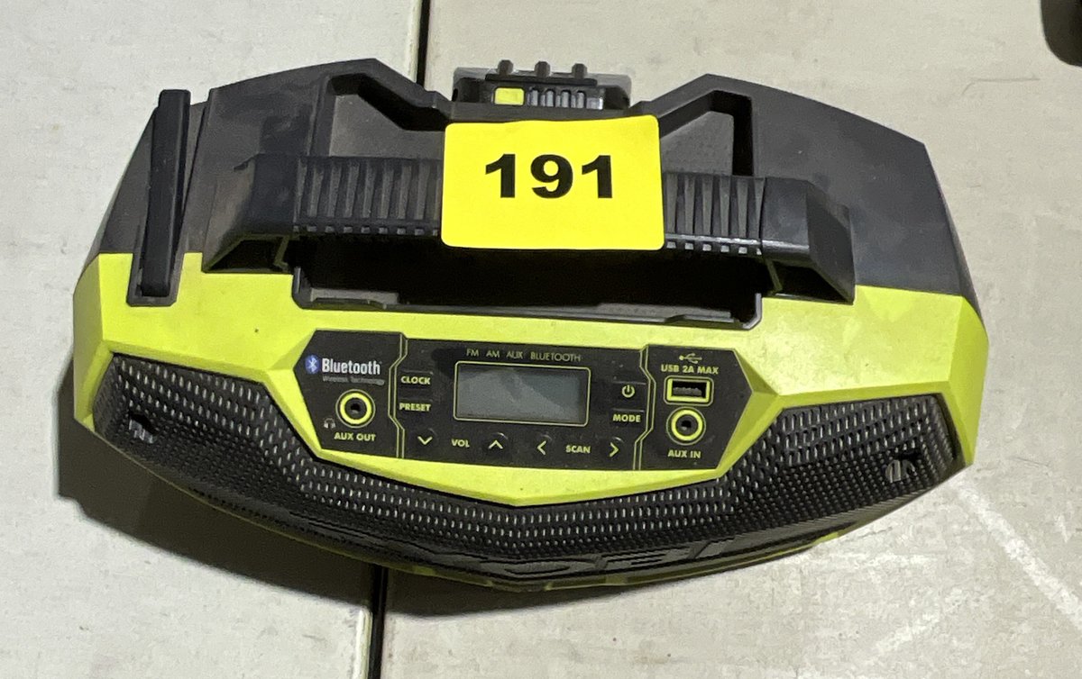Ryobi Radio AM/FM Bluetooth Capable