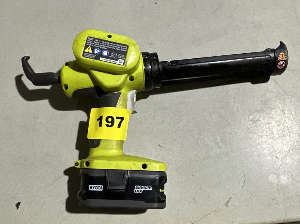 18V Ryobi Caulking Gun