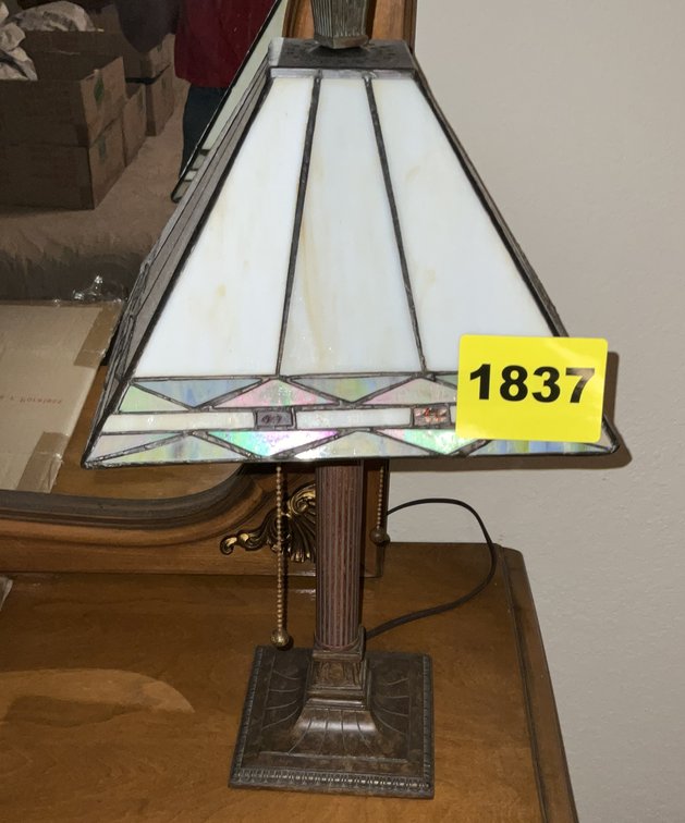 Pair of Stained Glass Lamps