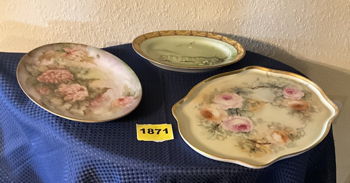 3 Painted Platters