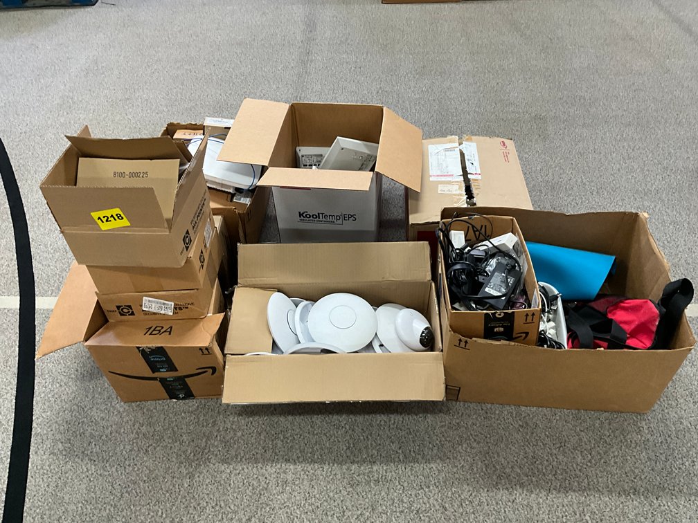 6 Boxes Asstd Routers, Cords, Brackets
