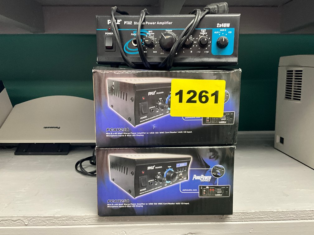 4 Pyle PTA2 Stereo Power Amplifiers