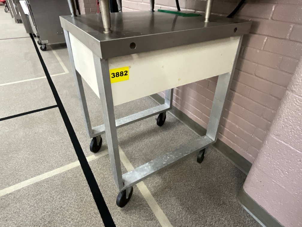 Stainless Steel Roll Around Table