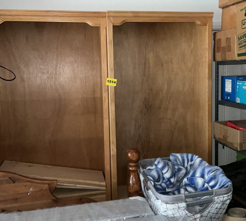 2 Oak Style Book Cases 31"X11"X74.5"