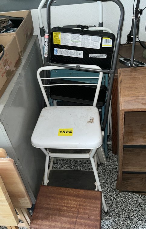 Six Assorted Step Stools