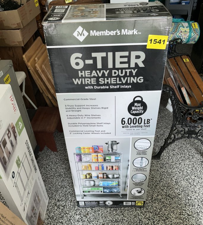 Members Mark New In Box Heavy Duty Wire Shelving