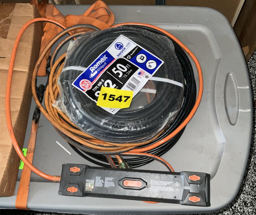 Extension Cords & Roll Of Romex Wire