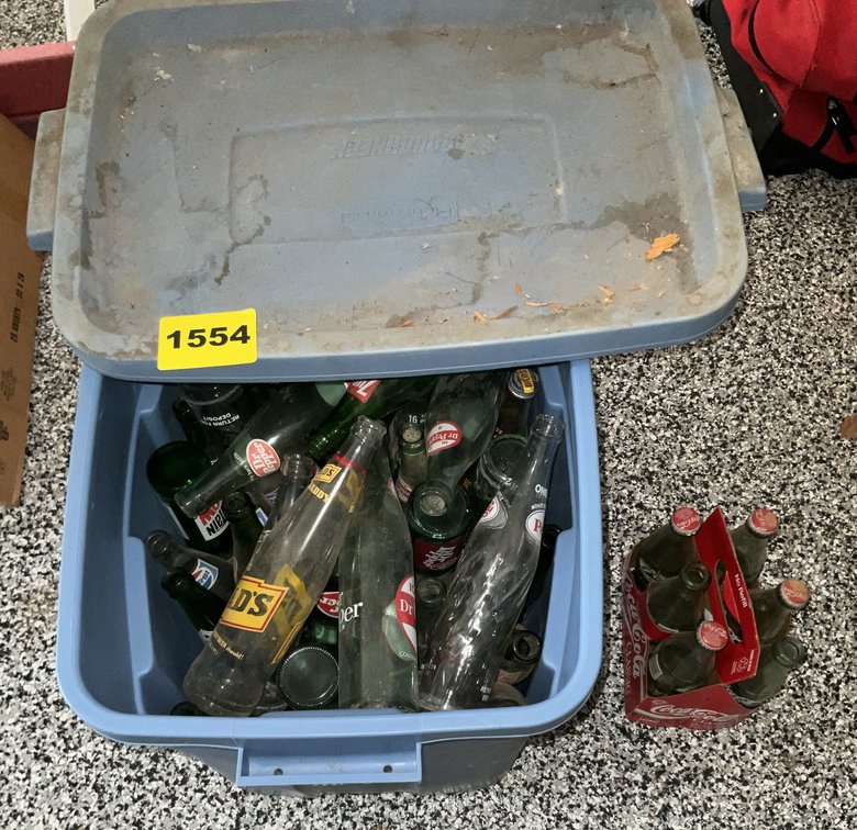 Tote Of Collectible Pop Bottles