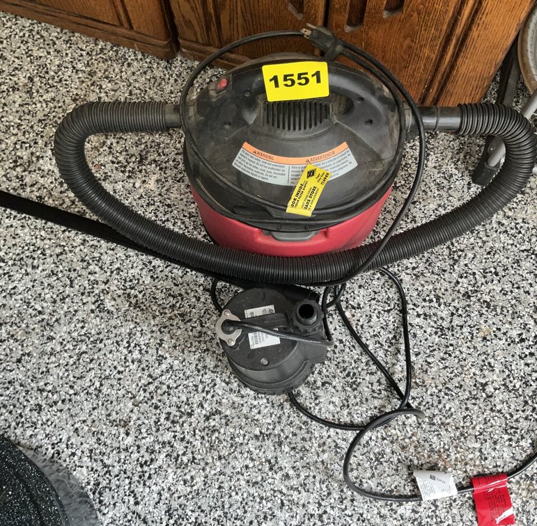 Craftsman Clean & Carry Shop Vac, Red Lion Pump