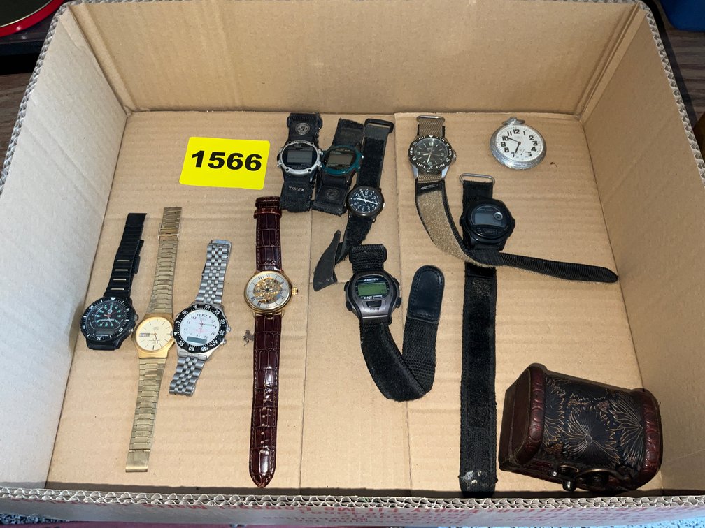 Box Of Assorted Men's Wrist Watches
