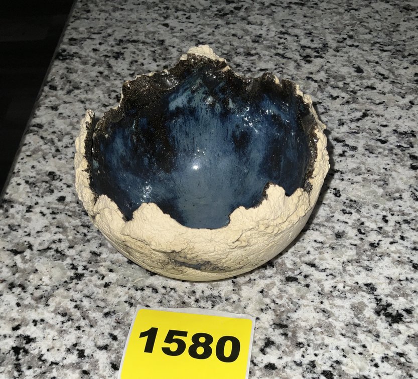 Hand Crafted Ceramic Style Bowl Signed Hill