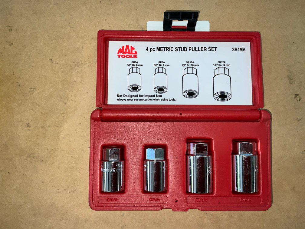 Mac 4PC Metric Stud Puller Set
