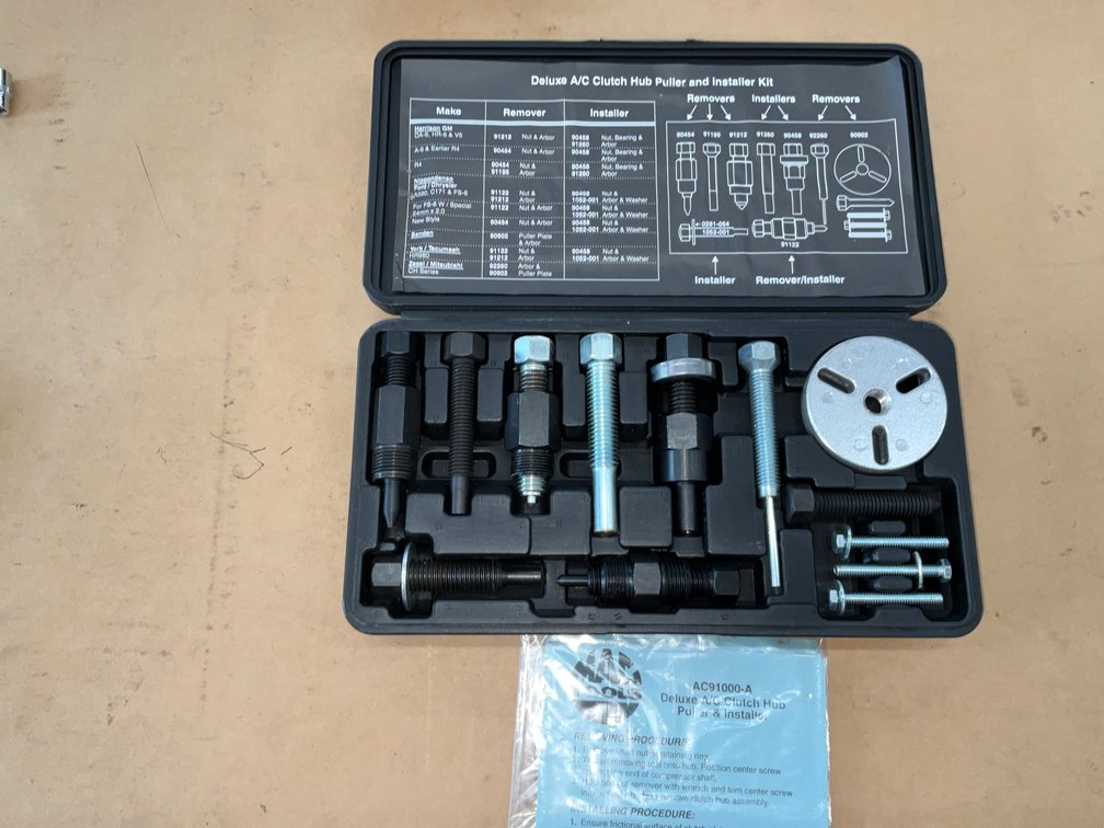 Mac Deluxe A/c Clutch Hub Puller & Installer Kit