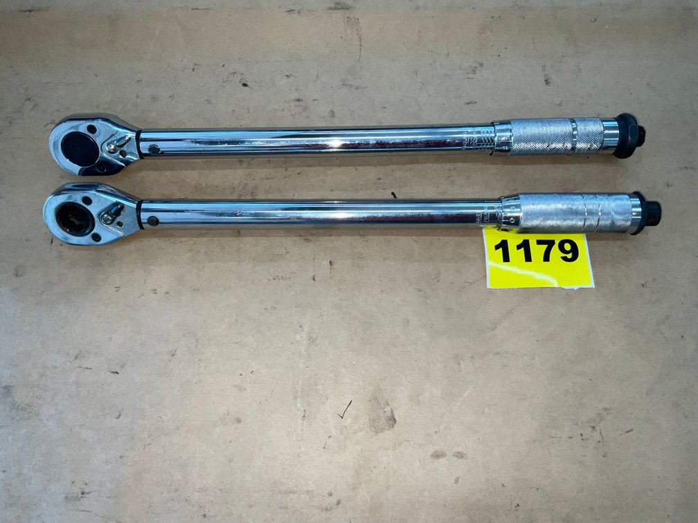 Two 1/2" Drive Torque Wrenches