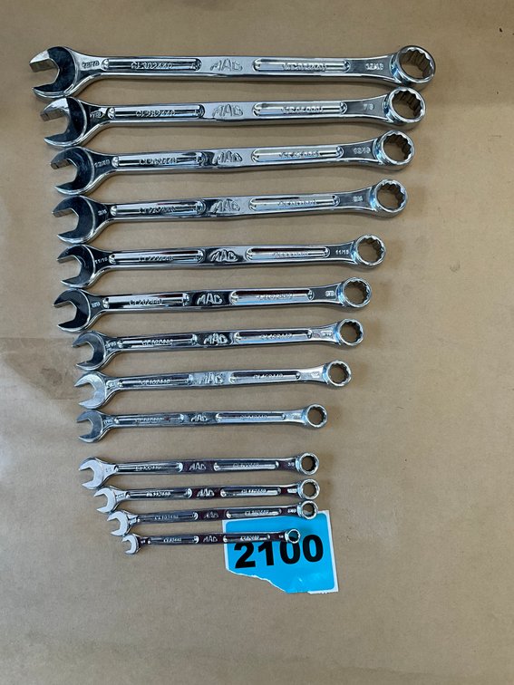 13 Mac Combination Wrenches 15/16"-1/4" Nice.