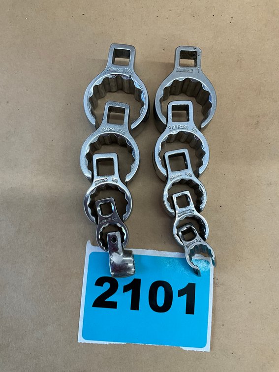 10 Snap On Crows Foot Wrenches From 1/4"-3/8"