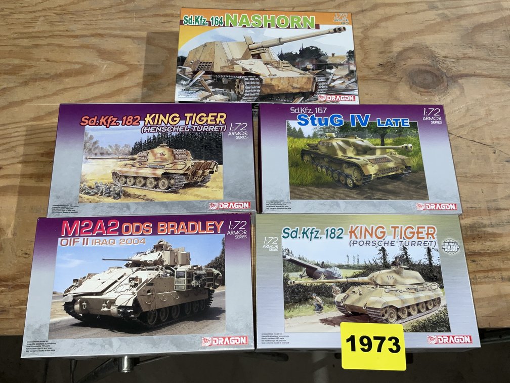 5 Dragon Models 1/72 Scale #7236 #7247 #7260 #7282 #7246