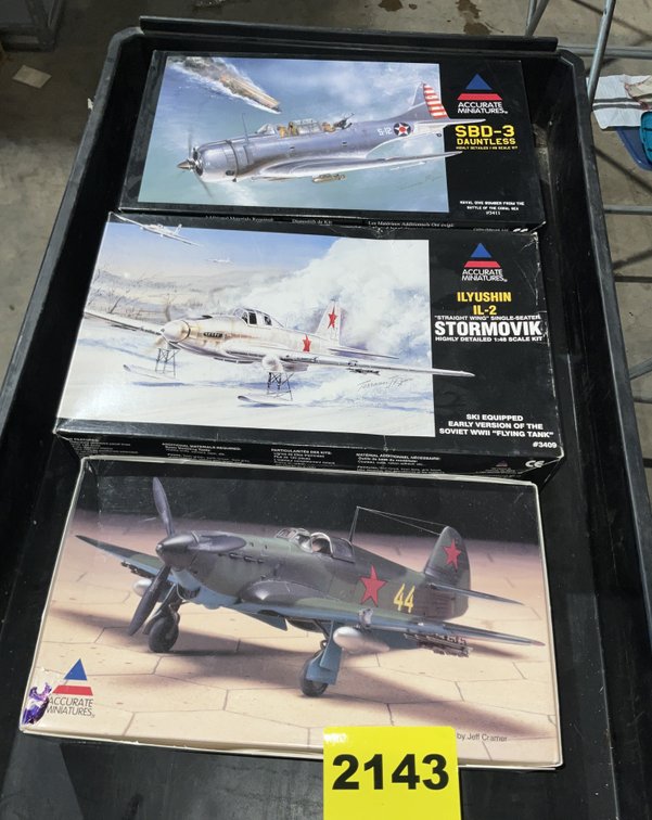3 Accurate Models 1/48 Scale #3409 #3411 #3423-6110