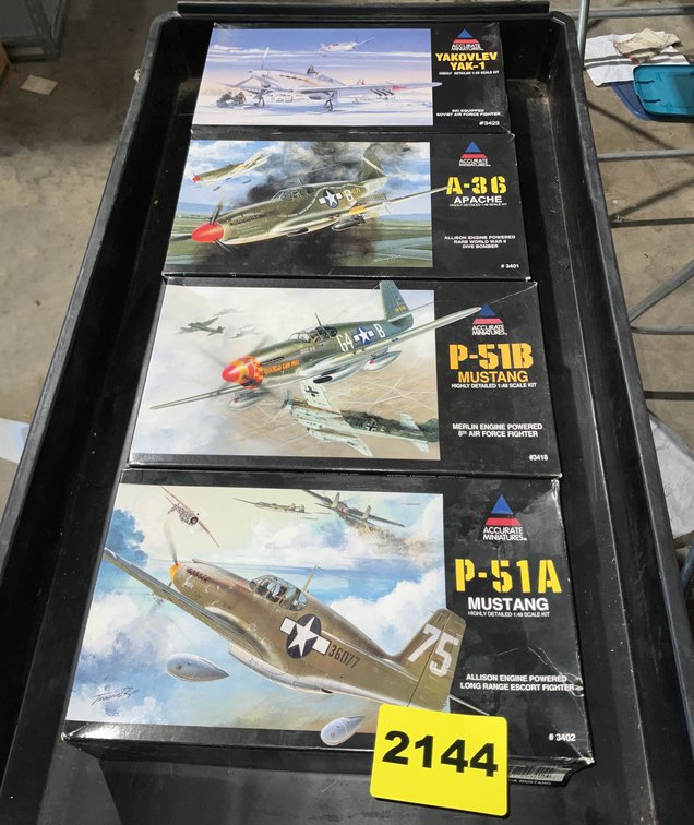 4 Accurate Models 1/48 Scale #3902 #3418 #3401 #3423