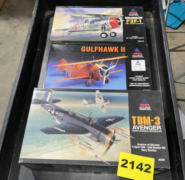 3 Accurate Models 1/48 Scale #340 #7800 #3412