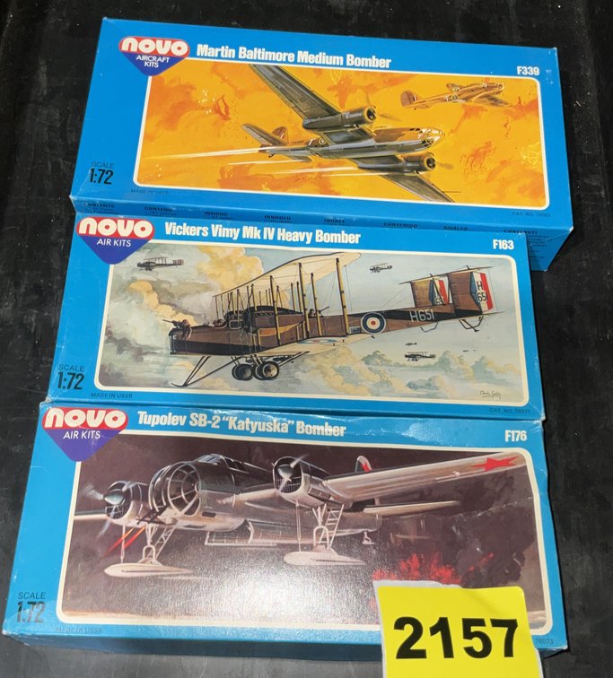 3 Nova Aircraft Models 1/72 Scale #f176 #f98 #f238