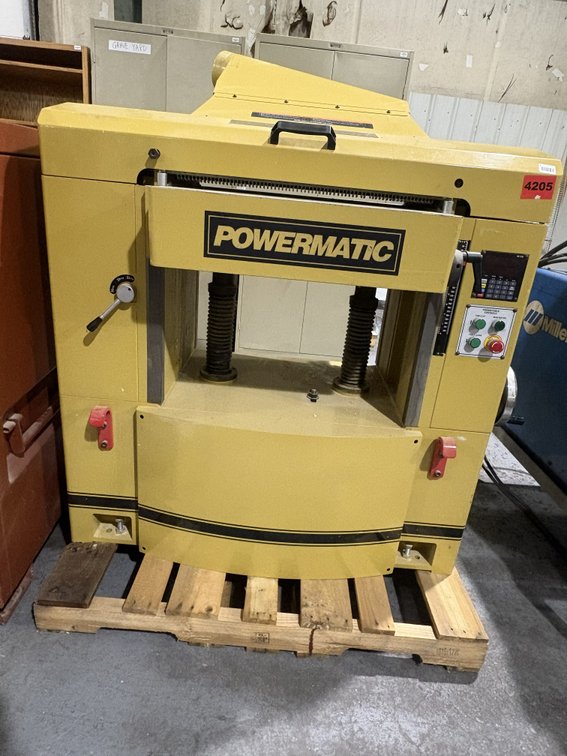 Powermatic M/N WP 2510 S/N 12070383 25 Inch Planer With 9 Inch Max Thickness