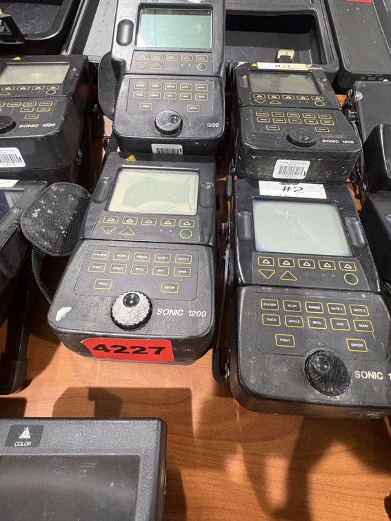 4 Sonic 1200 Series Ultrasonic Flow Detectors - No Batteries