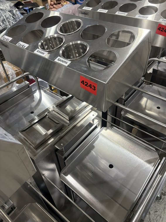 Delfield Stainless Tray And Flatware Servers