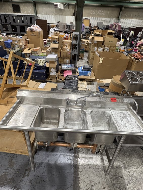 Stainless 3 Compartment Sink